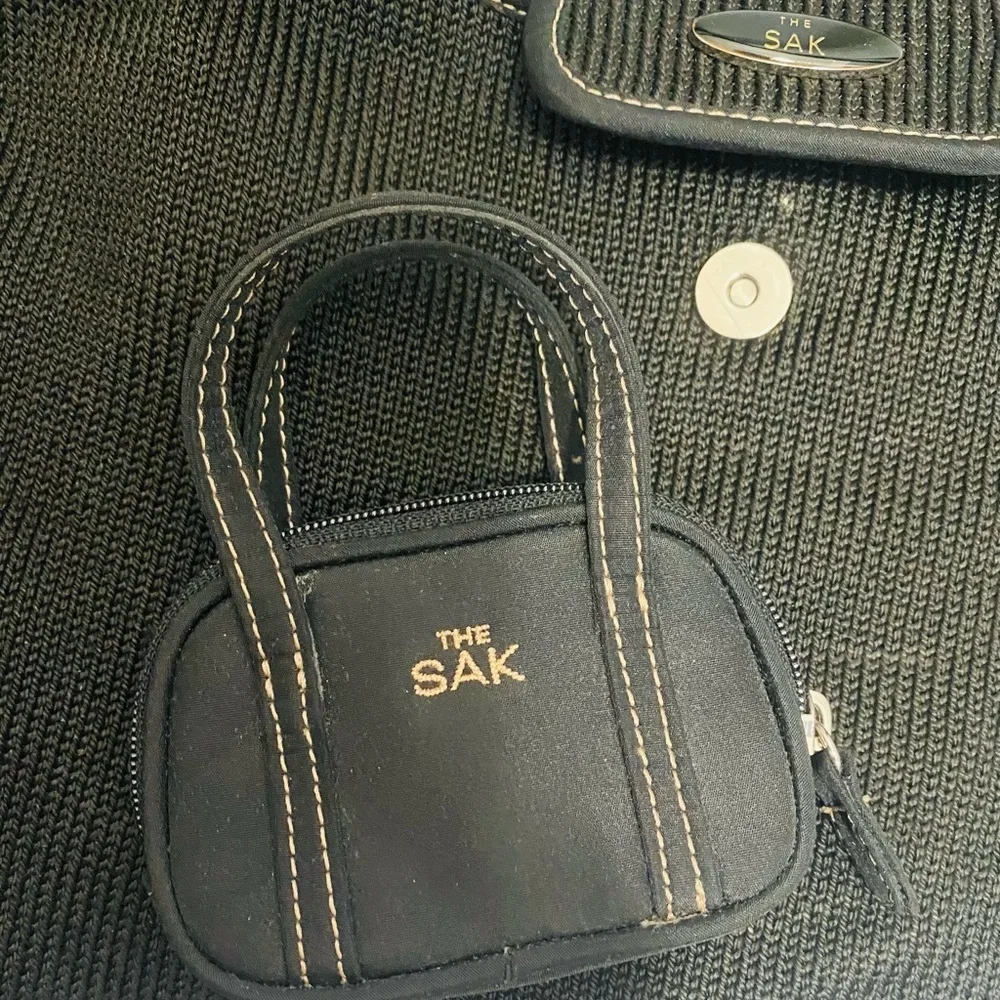 The Sak Shoulder Bag with coin purse Black